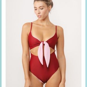 NWT Fleur Swim sunflower one piece